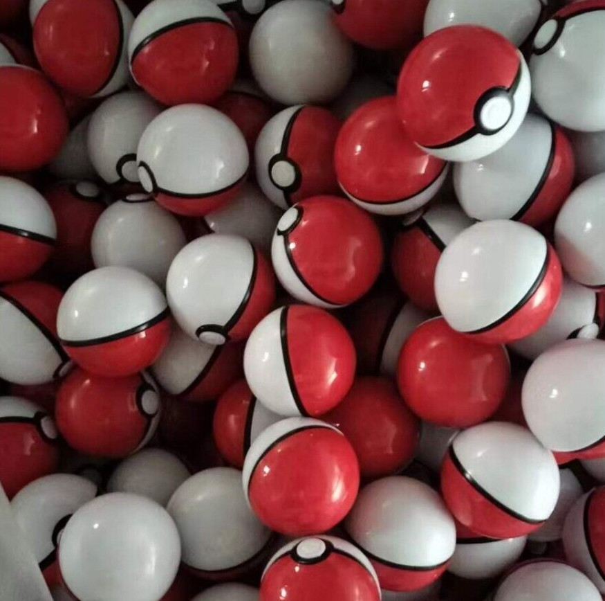100 2in Pokeballs with 100 Random Action Figures Kids Bday Party Gift Machine