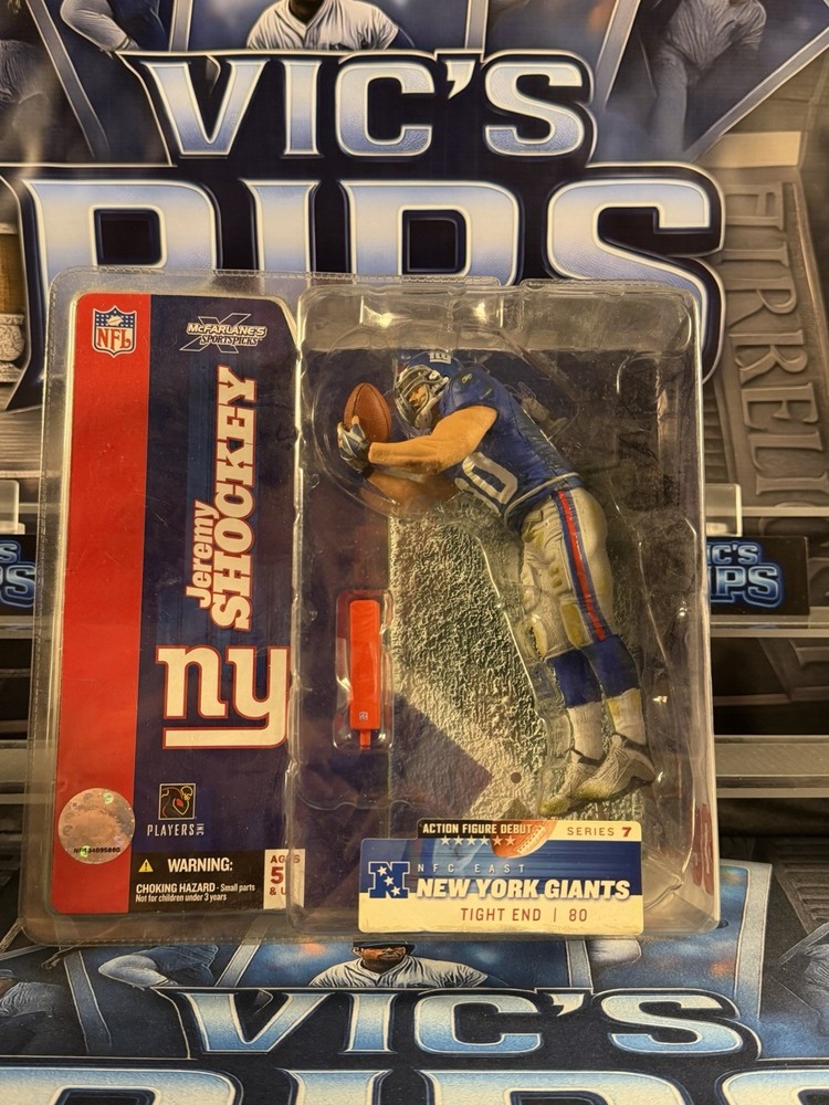 Jeremy Shockey New York Giants Mcfarlane Sportspicks 2002 Figure Sealed