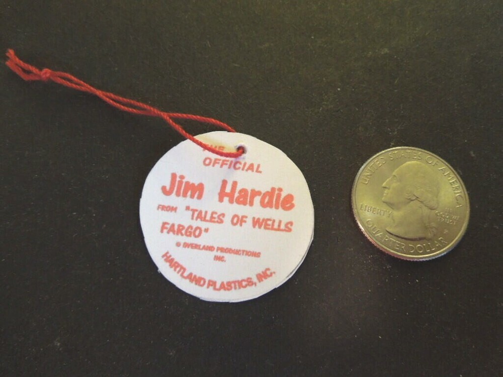 1950’s JIM HARDIE Hartland 5 inch Mini Western Rider set custom Hang Tag