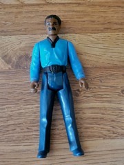 Vintage 1980 Star Wars Lando Calrissian Action Figure w/Cape Pre-owned