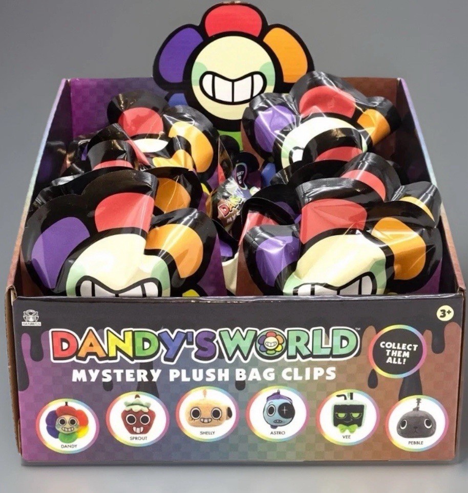 RARE! Brand new!! Dandy’s World Mystery Plush Bag Clip Blind Bag. Individual bag