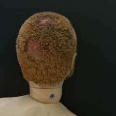 Hasbro G.I. Joe 1964 Nude Action Figure w/ Flocked Hair & Beard Beige/Brown