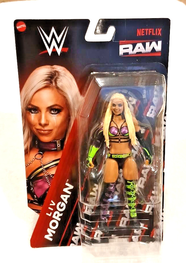 Mattel WWE LIV MORGAN Netflix RAW Wrestling Figure NEW Rare