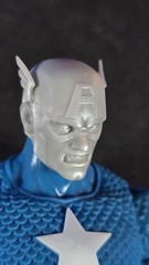 Custom 3D-printed Marvel Legends Marco Checchetto Styled Captain America Heads