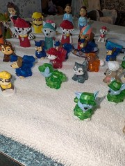 Huge Mixed Lot Of 45 Paw Patrol Figures Toys Marshall Skye Rocky Chase Mayor