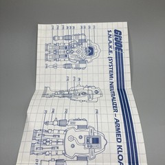 Vintage GI JOE ARAH Cobra S.N.A.K.E. SNAKE Blueprints – Hasbro 1983 VG