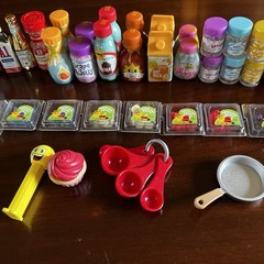 42 Barbie Sized Miniverse Mini Food Pieces Lot Mix Items Miscellaneous Minis