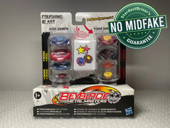 Crushing Blast 2 Pack Beyblade Metal Masters Fight Zurafa Gemios Hasbro