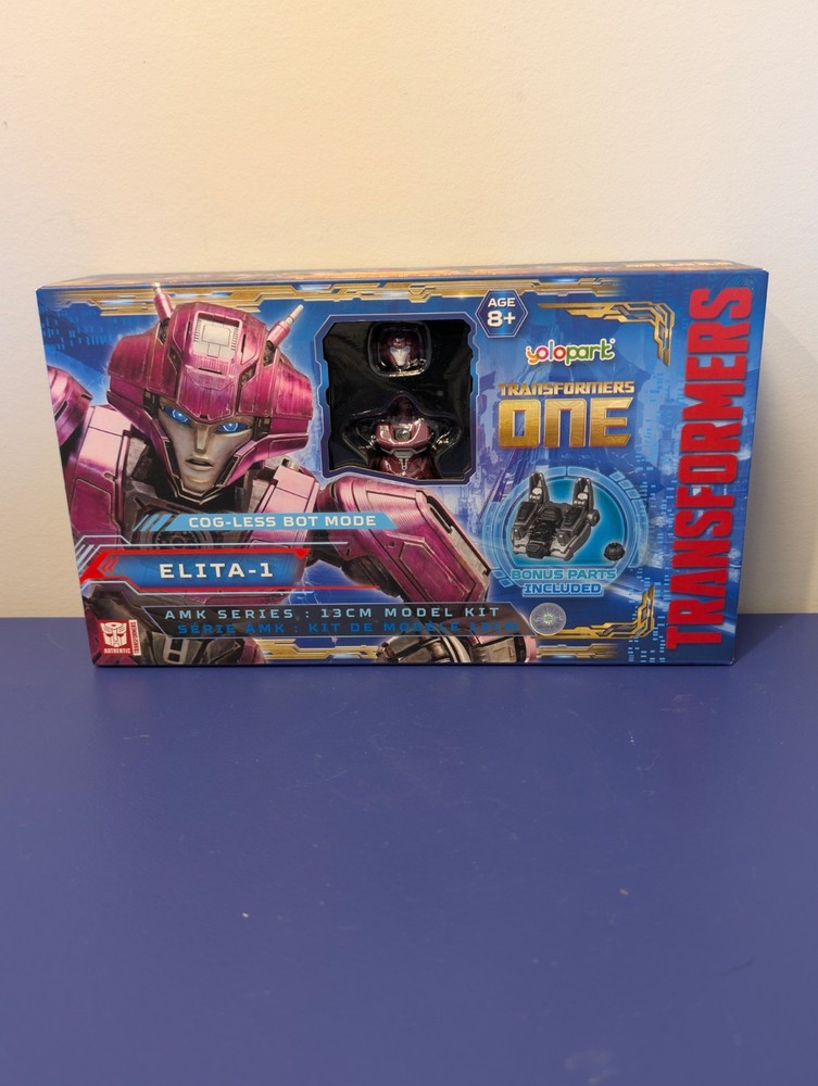 Transformers One Elita-1 AMK 13CM Model Kit – Yolopark – Sealed – Cog-Less Bot