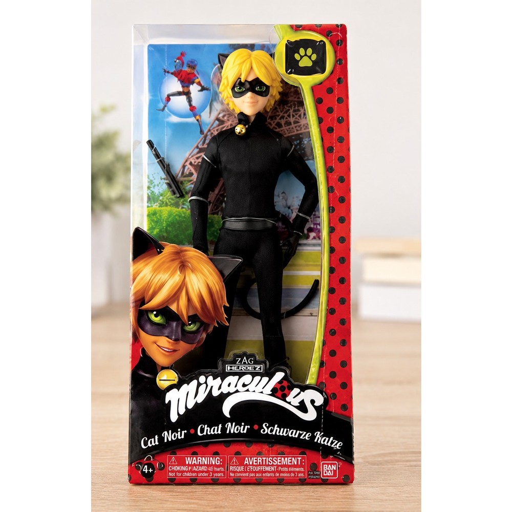 Miraculous Tales of Ladybug & Cat Noir CAT NOIR DOLL ~ Bandai Zag Heroez 2016