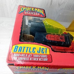 SPIDERMAN 2000 BATTLE JET TOY BIZ NEW IN OPENED BOX – RARE RETRO VINTAGE TOY
