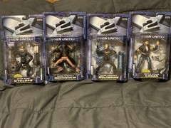 X-Men: X-2 Movie (2003) Action Figures: Cyclops, Nightcrawler, Wolverine, Logan