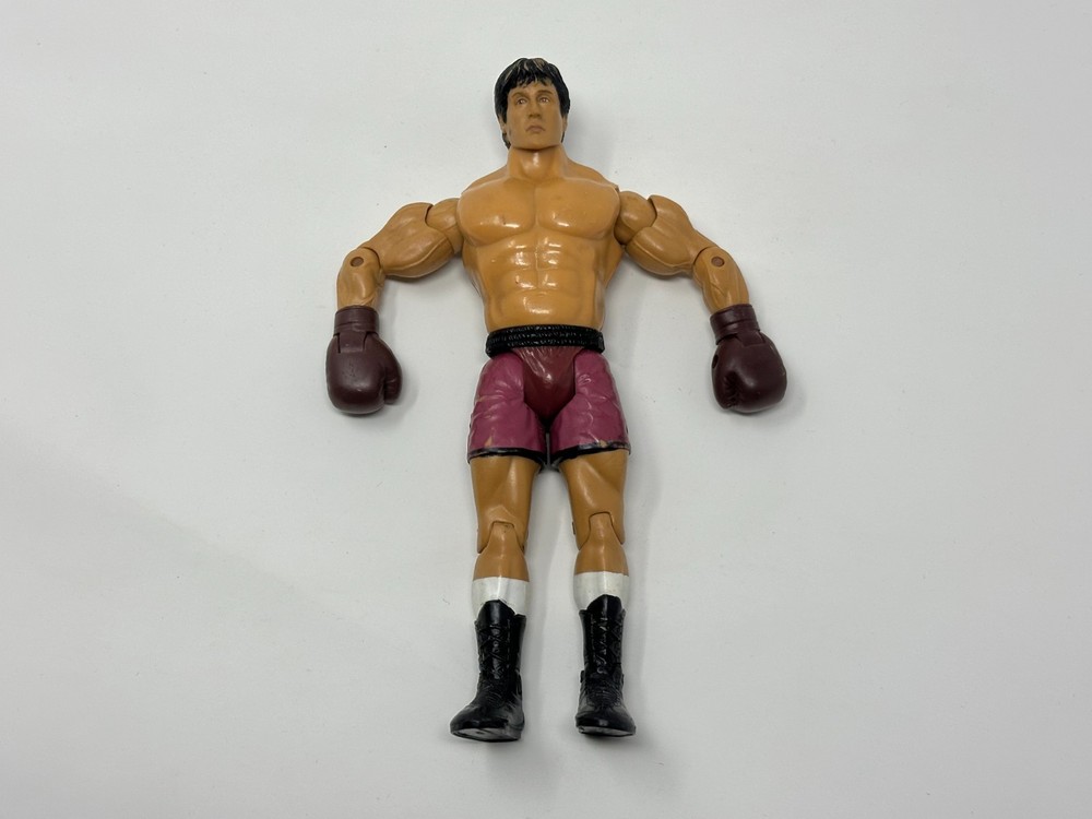 JAKKS Pacific Rocky IV Rocky Balboa Figure Purple Trunks