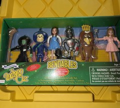 6 Toytronics Bendables 85th Anniversary Wizard of Oz Dorothy Glinda Witch