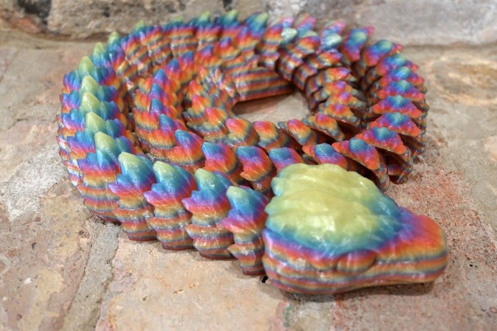 BIG Crystal Snake 3D printed