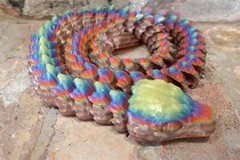 BIG Crystal Snake 3D printed