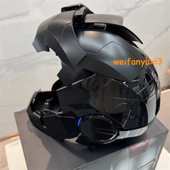 Iron Man Full Black Helmet MK5 1/1 Electronic Voice-controlled Mask Cosplay Prop