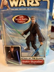 Star Wars Attack of the Clones Anakin Skywalker Hanger Duel Hasbro Sealed 2002