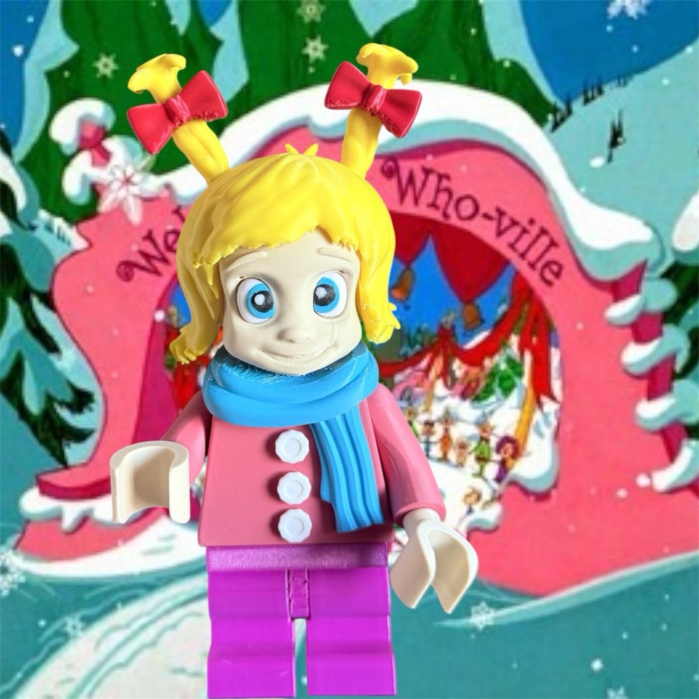 3D Printed Fig Of Cindy Lou Who