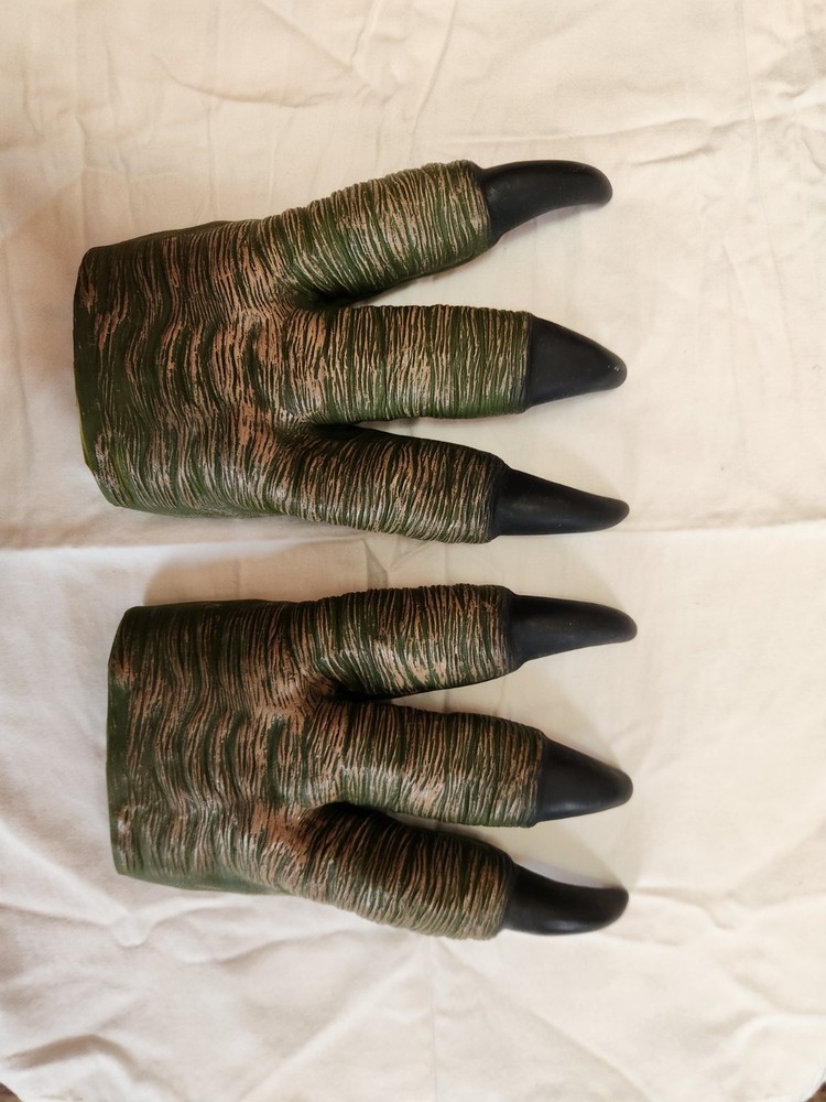 JURASSIC PARK DINOSAUR CLAW HANDS GLOVES DRESS UP HALLOWEEN COSTUME ACCESSORY