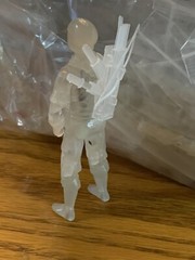 Gi Joe Cobra 1984 Storm Shadow Blue GID Color Variant Rare Limited Run Custom