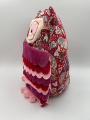 Ganz Red Owl Plush Pink Purple Floral Flowers Heart HV9150 Flutters 12″