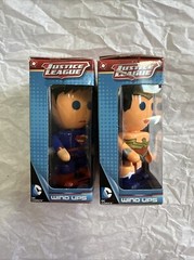 DC Comics Justice League Superman & Wonder Woman Wind Ups Figure Set NEW