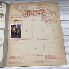 Teenage Mutant Ninja Turtles 1989 Vintage PANINI Sticker Activity Album – A14