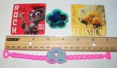 Trolls World Tour Movie Figure Set of 10 W/ Stickers Featuring Poppy Branch More