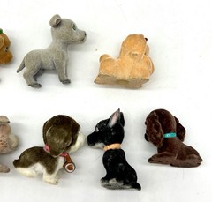 Puppy In My Pocket Mixed Lot of 10 Fuzzy Felt Flocked Mini Figure Toys