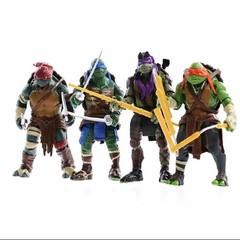 4PCS Ninja Turtles Action Figures Set Movable Model Limited Edition Toy