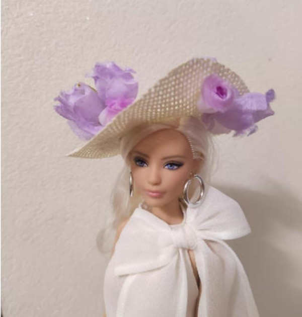 1/6 Scale Female Artificial Flower Straw Hat Model F 12″ PH TBL Action Figures