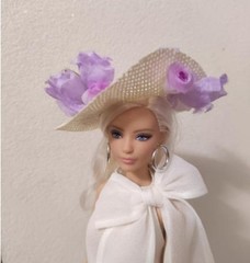 1/6 Scale Female Artificial Flower Straw Hat Model F 12″ PH TBL Action Figures