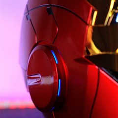USA! AUTOKING 1:1 Iron Man MK5 Helmet Mask Wearable Voice-control Golden Helmet