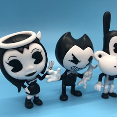 Bendy and the Ink Machine Figures Lot of 4 Phatmojo Alice Boris Inky 2.5”