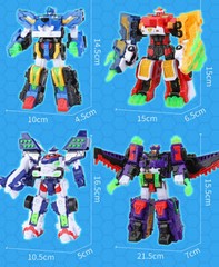 Miniforce V-Rangers Mini Volt Legend King V Combiner Robot Figure Boys Toy Car