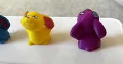 3D PRINTED HAND-PAINTED Bunny Figures EASTER, SPRING CUTIES (choose your color)