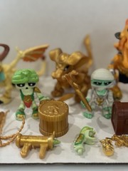 Moose Treasure X Figures Lot Gold Dragons Skeleton Mummy Dino Chests Weapons