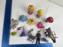 Disney Collection Princess Figures Cake Topper Toddler Toys Lot Of 15