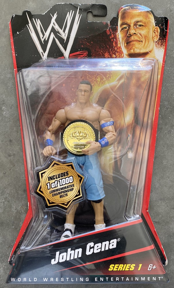 John Cena Mattel WWE Series 1 GOLD BELT CHASE Figure #427 Of 1000 New RARE!!!