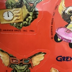 1984 Gremlins Vintage Advertising Movie Stickers – Hallmark, Mint in Package NOS