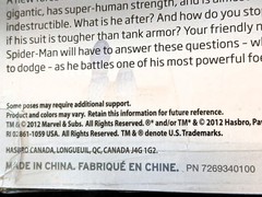 Marvel Universe The Amazing Spider-Man vs. Rhino 1:18 Comic Pack Hasbro 2012