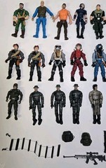 33 Vintage Lanard The Corps, Chap Mei. GI Joe Action Figures w/Parts (Read)