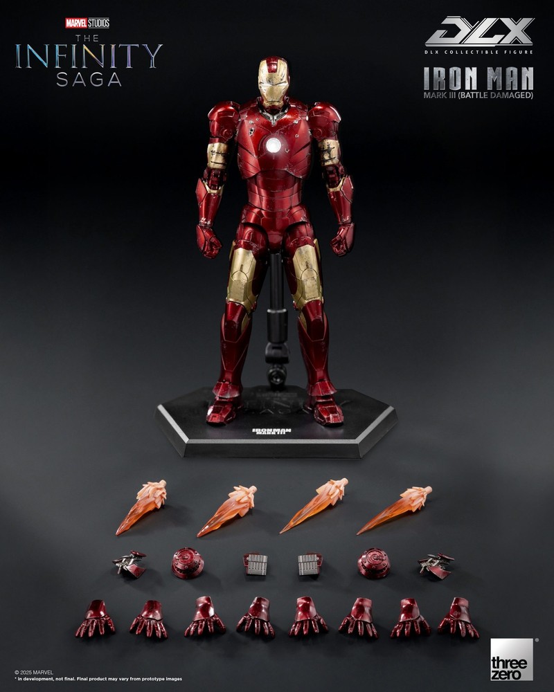 ThreeZero Avengers Infinity Saga 1/12 Scale DLX IRON MAN MK3 (Battle Damaged)