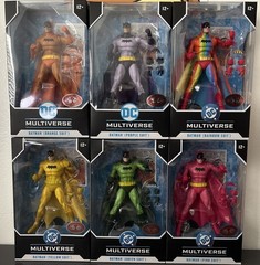 McFarlane Rainbow Batman Figures Red Platinum Chase DC Multiverse Full Set (6)