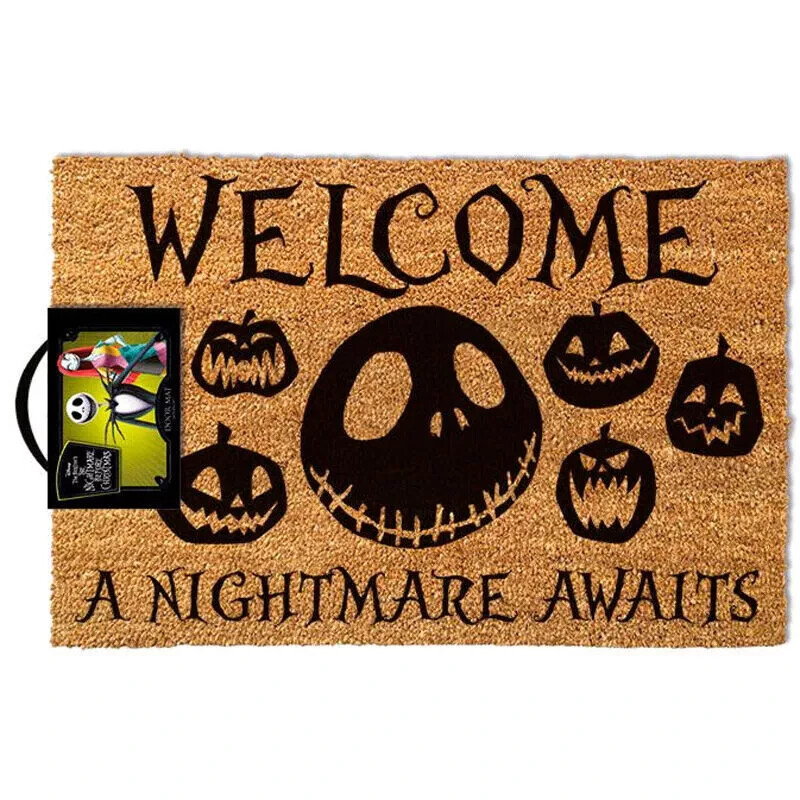 THE NIGHTMARE BEFORE CHRISTMAS OFFICIAL DOORMAT 60 X 40 CM COIR PVC BACK MAT