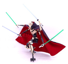 SU-C-GGR-B-V2: 1/12 Black Wired cape w/ pocket for Black Series General Grievous