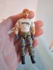 GI Joe Outback 1987 v1 *100% COMPLETE Repaired Strap Vintage ARAH NICE WHITE