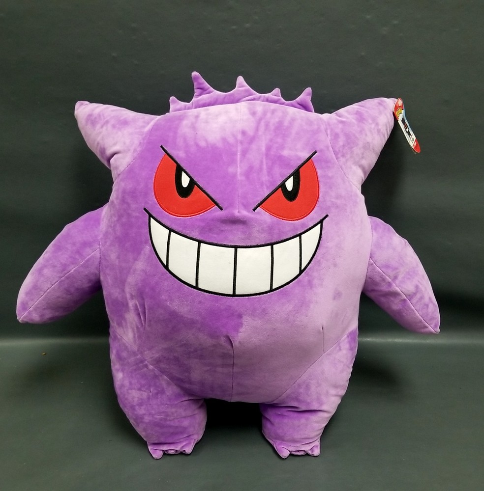 NWT Jumbo Pokemon Jazwares Gengar 24″ Plush Purple Soft CLEAN!