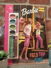 Vtg 2002 Golden Books Barbie “Field Trip Fun” RARE Paint And Coloring Book! 🎀